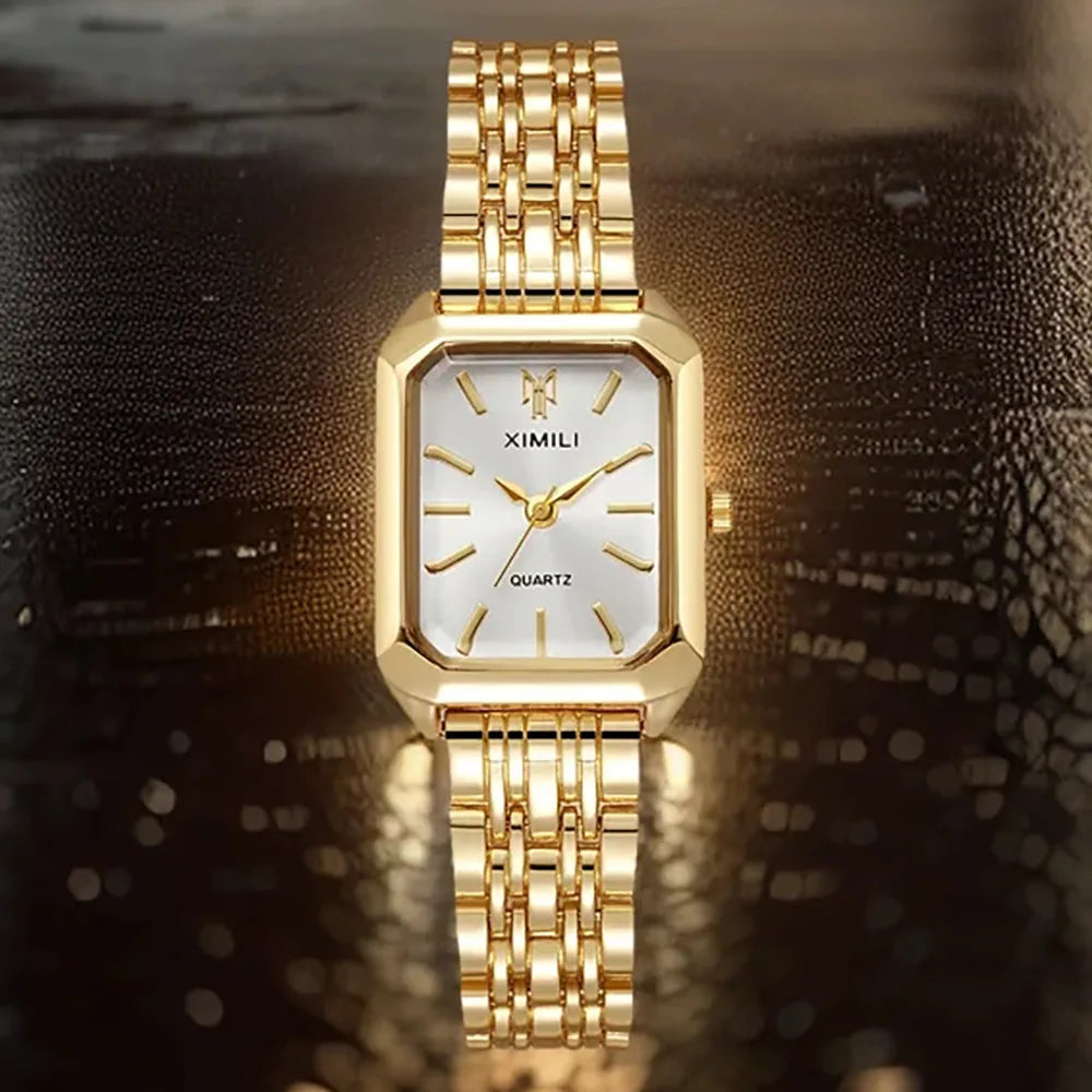 Timeluxia Elegant Square Quartz Watch – 28mm