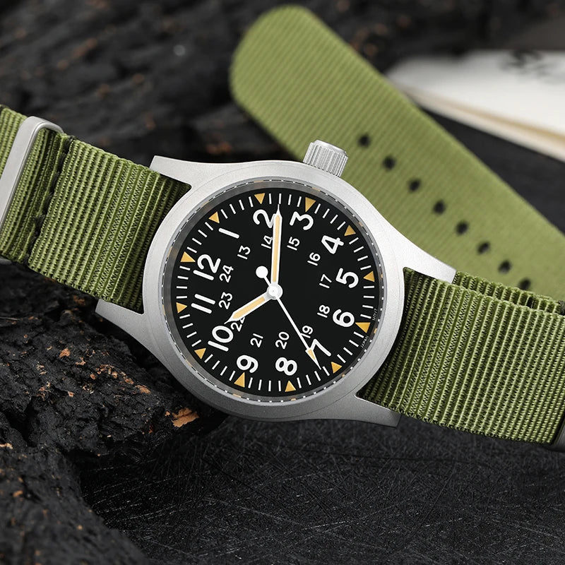 Timeluxia Retro Pilot Quartz Watch – 38mm
