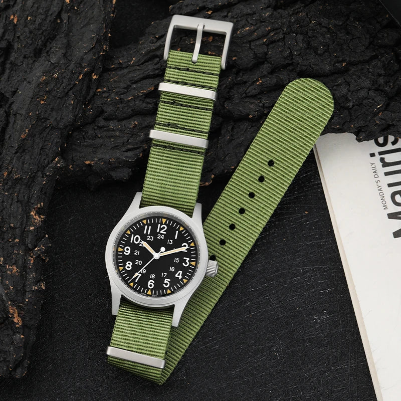 Timeluxia Retro Pilot Quartz Watch – 38mm